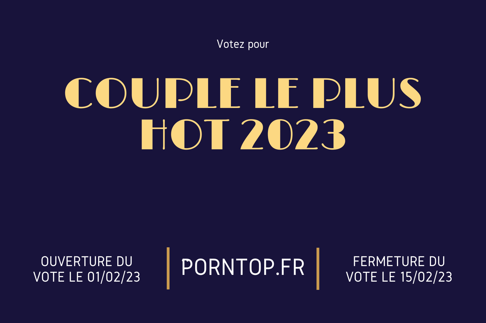 Award du couple le plus hot 2023